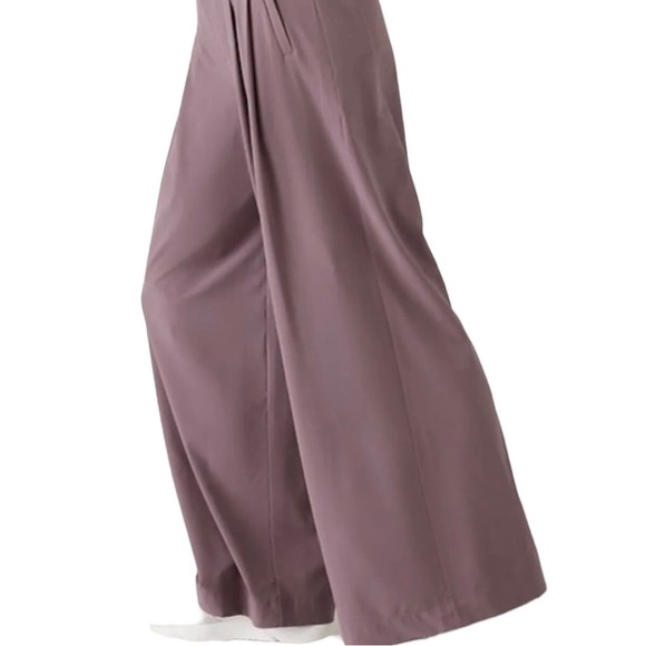 Athleta Brooklyn Heights Wide Leg Pant Damask Mauve 18 - Picture 6 of 10